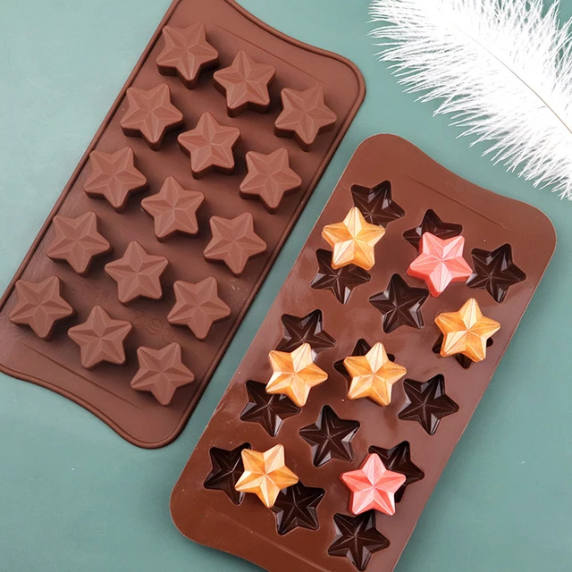 15 cavity five-pointed  star chocolate mold  Transfer silicone Mold